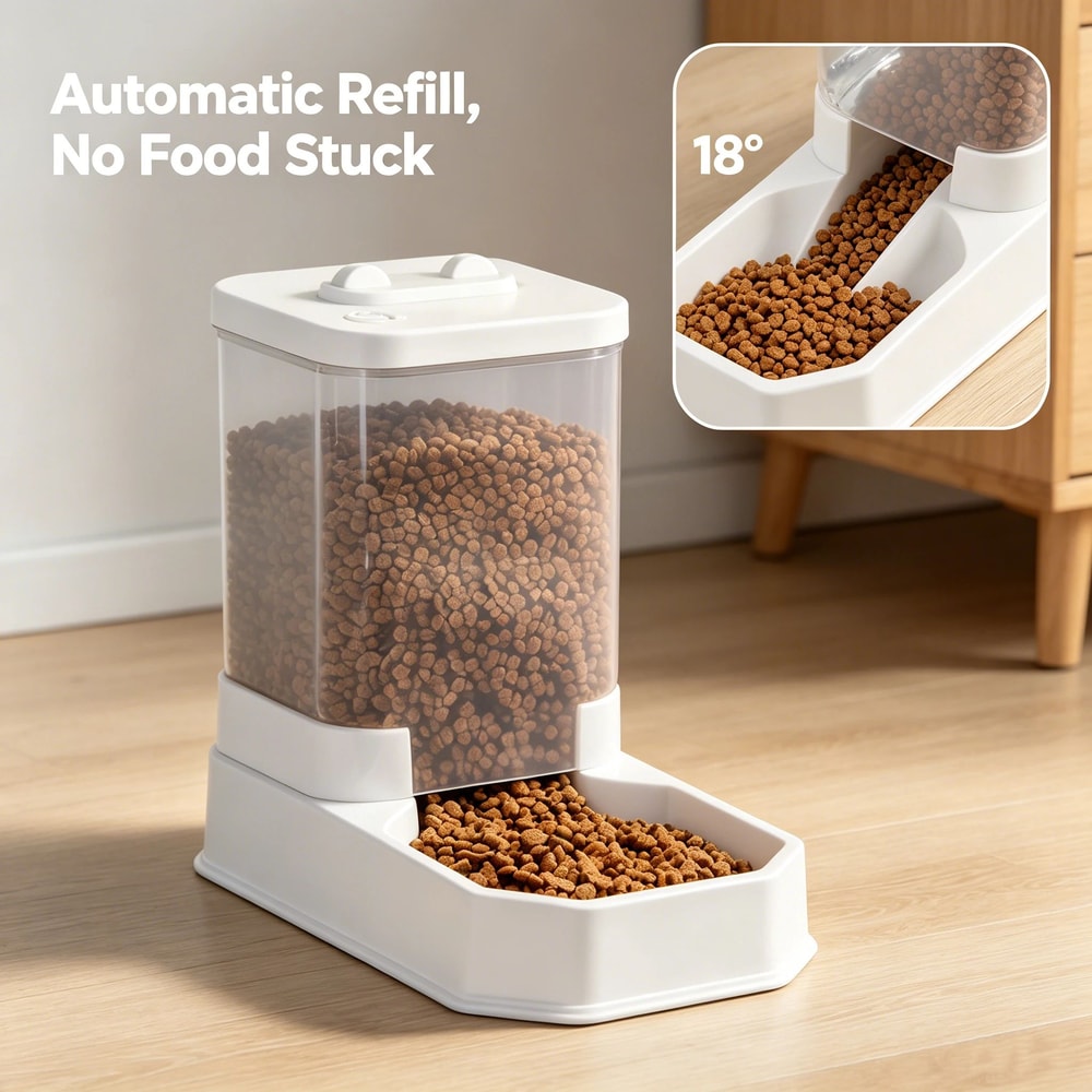 4L Gravity Pet Feeder Water Dispenser Set Automatic Cat Feeder Gravity Pet Food Dispenser Pet Wa 4