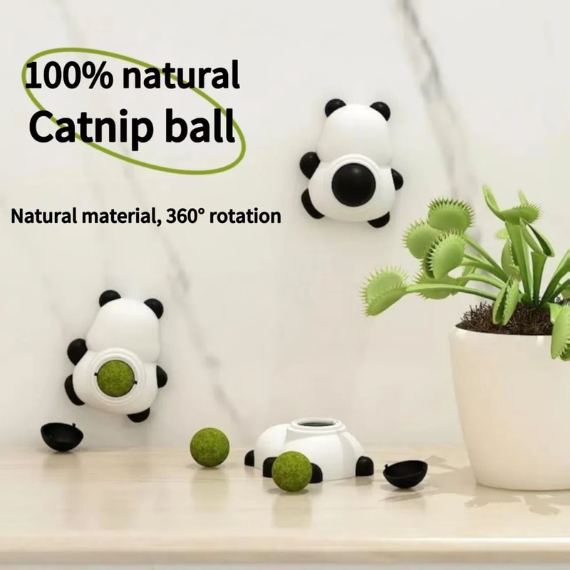 Natural Catnip Wall Ball Toy For Indoor Cats 1