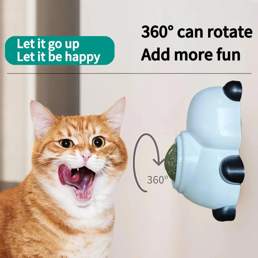 Natural Catnip Wall Ball Toy For Indoor Cats 2