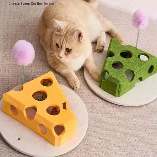 PurrPlay Felt Cat Puzzle Toy for Indoor Cat Enrichmentcat