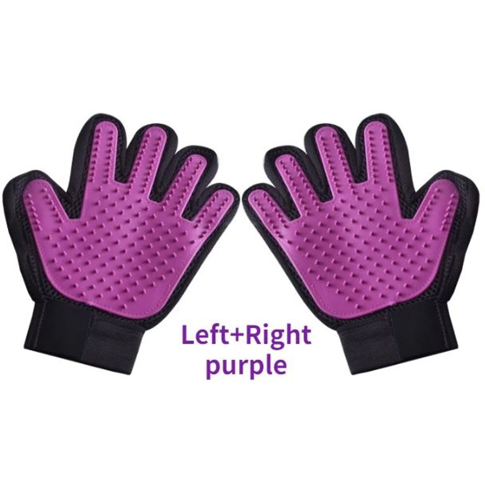 Gentle Pet Grooming Glove For Cats And Dogs 11