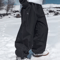 Unisex Waterproof Ski Pants Loose Fit WearResistant DoubleLayer Snow Pants 0