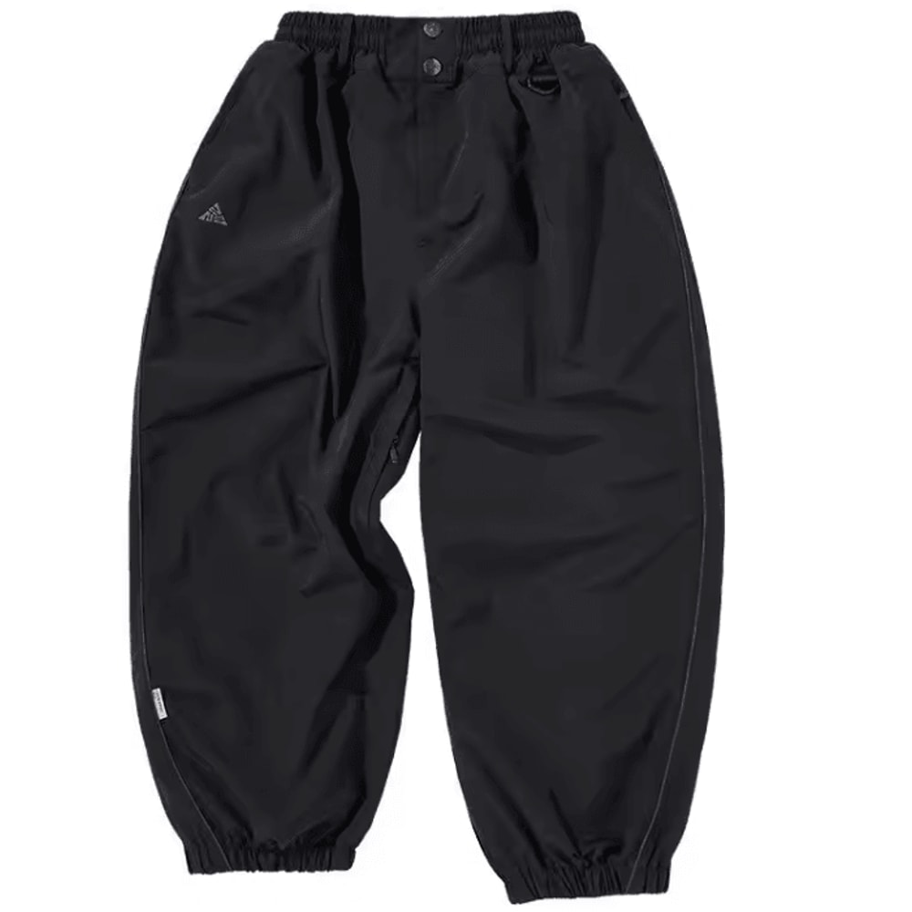 Unisex Waterproof Ski Pants Loose Fit WearResistant DoubleLayer Snow Pants 2