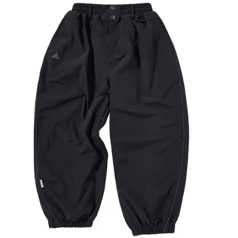 Unisex Waterproof Ski Pants Loose Fit WearResistant DoubleLayer Snow Pants 2