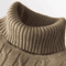 Mens Turtleneck Sweater Casual Knitted Rollneck Warm Jumper 2