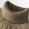 Mens Turtleneck Sweater Casual Knitted Rollneck Warm Jumper 2