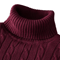 Mens Turtleneck Sweater Casual Knitted Rollneck Warm Jumper 3