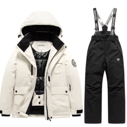 winter ski kids coat and pants set waterproof warm boys girls snow suit