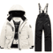 Winter Ski Kids Coat And Pants Set Waterproof Warm Boys Girls Snow Suit 0