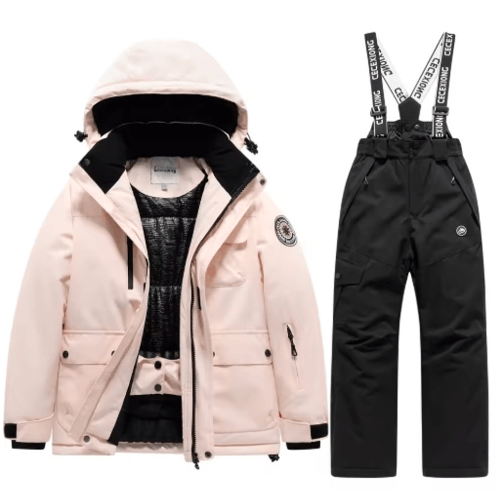 Winter Ski Kids Coat And Pants Set Waterproof Warm Boys Girls Snow Suit 10