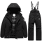 Winter Ski Kids Coat And Pants Set Waterproof Warm Boys Girls Snow Suit 5