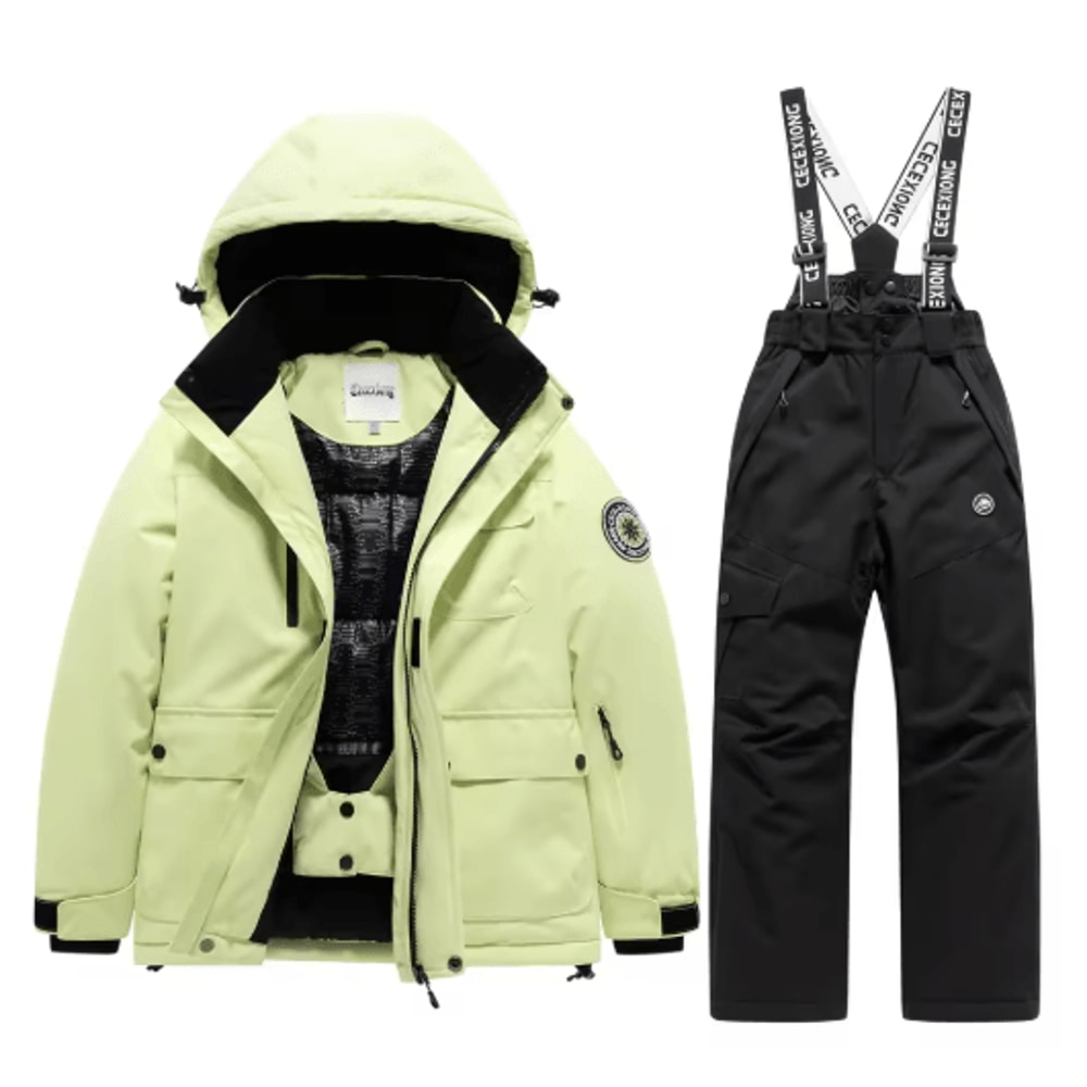 Winter Ski Kids Coat And Pants Set Waterproof Warm Boys Girls Snow Suit 6