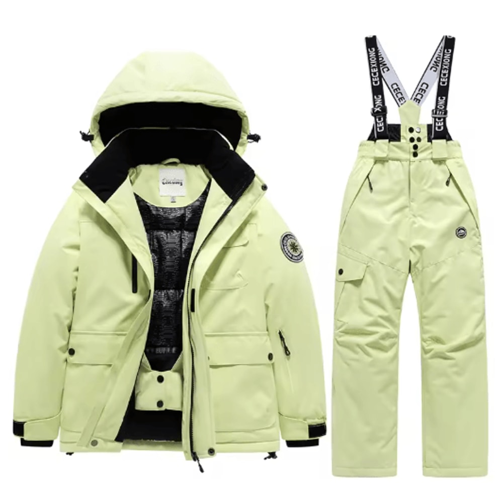 Winter Ski Kids Coat And Pants Set Waterproof Warm Boys Girls Snow Suit 8