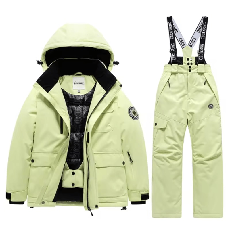 Winter Ski Kids Coat And Pants Set Waterproof Warm Boys Girls Snow Suit 8