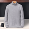 Mens Long Sleeve Knitted Turtleneck Striped Sweater 3