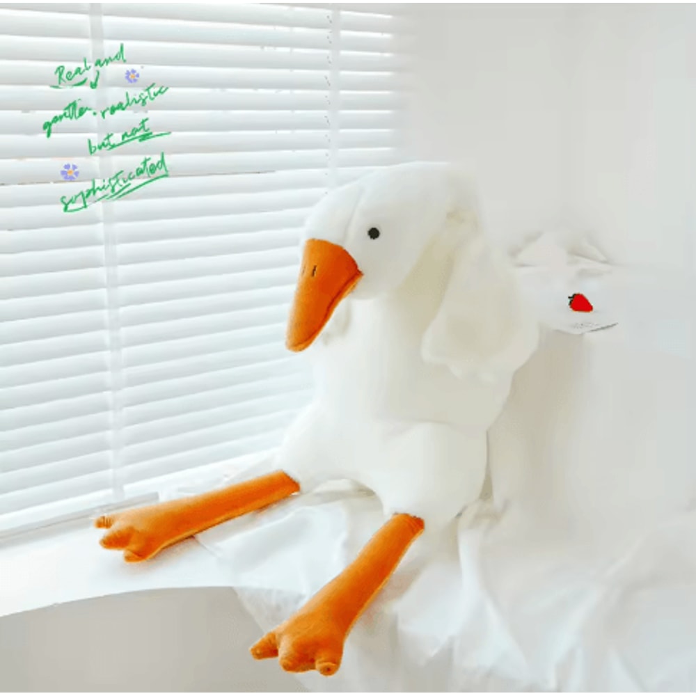 Big White Goose Plush Pillow Stuffed Toy 90 To 190 Cm 1