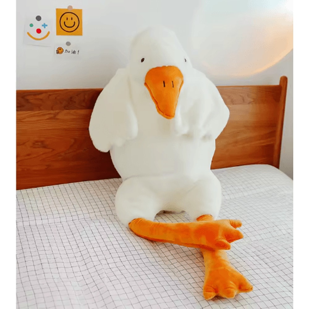 Big White Goose Plush Pillow Stuffed Toy 90 To 190 Cm 3