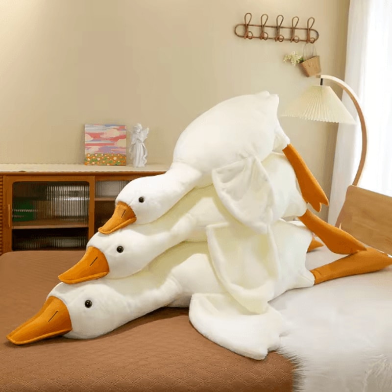 Big White Goose Plush Pillow Stuffed Toy 90 To 190 Cm 4