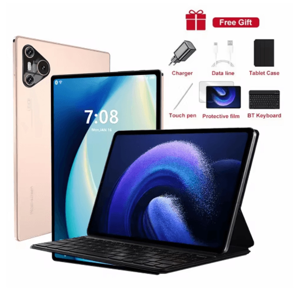 New 2025 16 Pro 10 Inch Android Tablet With Snapdragon 870 16GB RAM And 1TB Storage 5