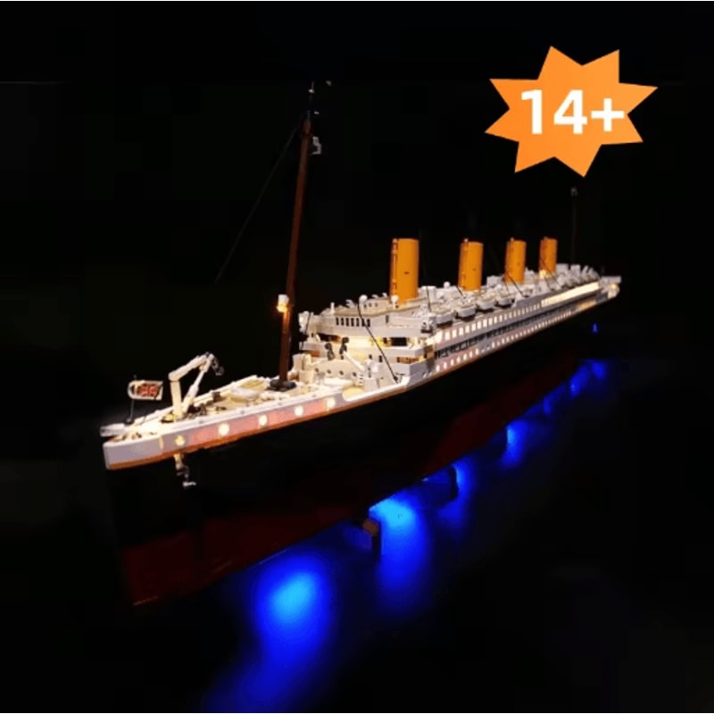 Large Cruise Ship Building Block Model 9090 Pieces DIY Display Ornament 1