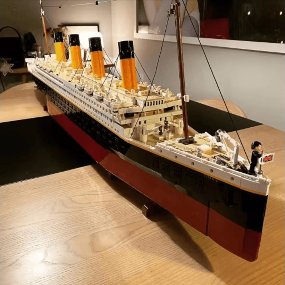 Large Cruise Ship Building Block Model 9090 Pieces DIY Display Ornament 4