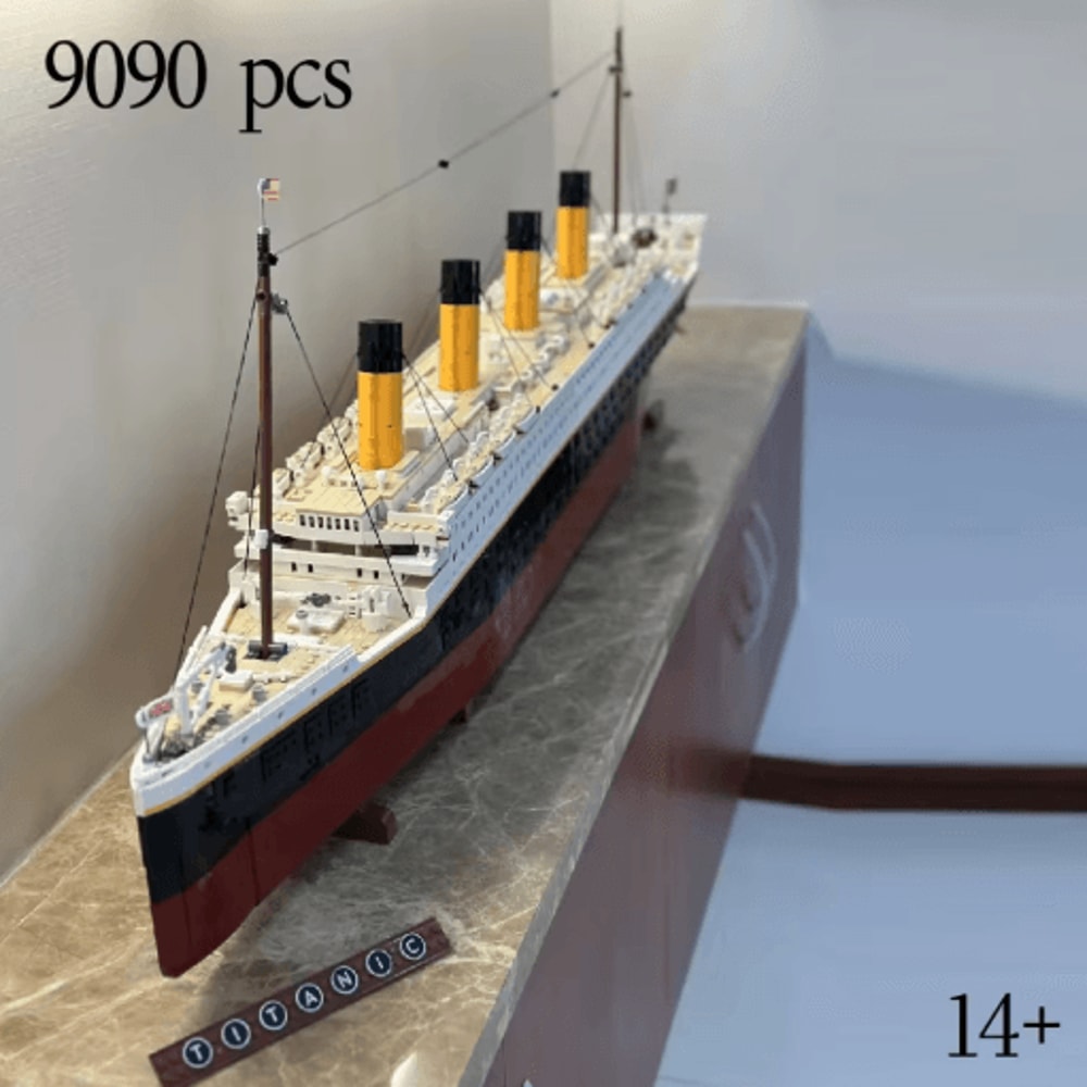 Large Cruise Ship Building Block Model 9090 Pieces DIY Display Ornament 0