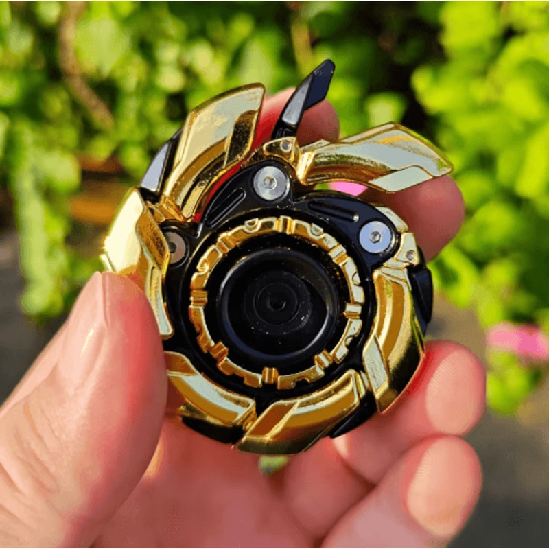 EDC Magnetic Fidget Slider Spinning Top Open Armor Metal Stress Relief Toy For Adults 2