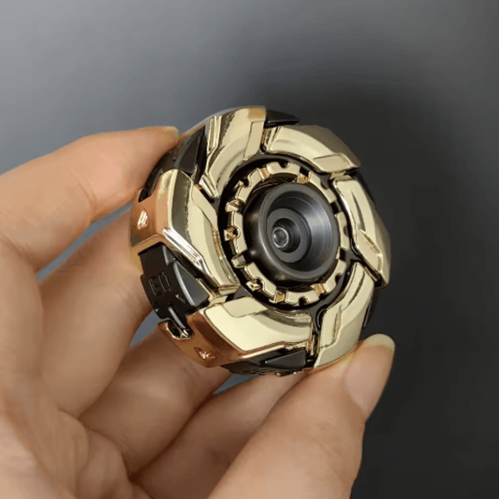 EDC Magnetic Fidget Slider Spinning Top Open Armor Metal Stress Relief Toy For Adults 12