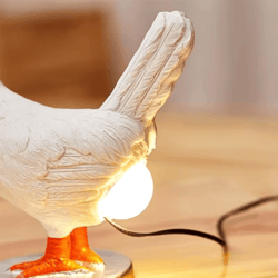 cute chicken night light simulated animal decorative lamp for easter & home deco