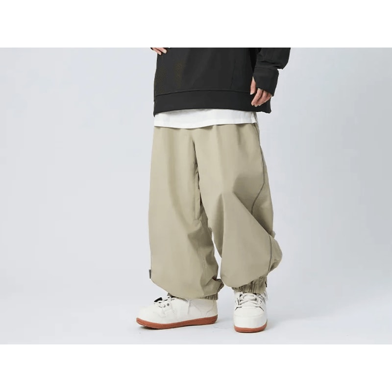 Southern Style Waterproof Ski Pants Loose Fit Snowboard Outdoor Pants For Men And Women 2