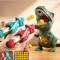 Dinosaur Shooting Toy Set Tyrannosaurus Rex Ball Soft Bullet Blaster Interactive Puzzle Toy For Ki 0