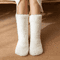 Womens Thickened Thermal Slipper Socks Winter Warm Plus Velvet Anti Slip Home Sleep Socks 0