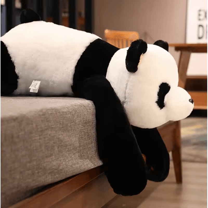 Giant Panda Plush Toy Sleep Pillow UltraSoft Cartoon Bear Stuffed Animal 60120cm For Kids Gifts 4