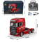 HUINA RC Alloy Tractor Truck 1 18 Scale 19 Channel Engineering Trailer With Lights Sound 0