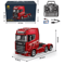HUINA RC Alloy Tractor Truck 1 18 Scale 19 Channel Engineering Trailer With Lights Sound 0