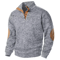 Mens Autumn Winter Stand Collar Knitted Sweater Casual Long Sleeve Pullover 4
