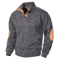 Mens Autumn Winter Stand Collar Knitted Sweater Casual Long Sleeve Pullover 6