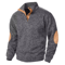 Mens Autumn Winter Stand Collar Knitted Sweater Casual Long Sleeve Pullover 6