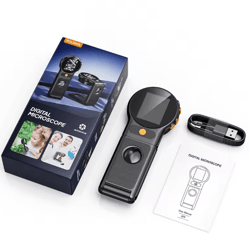 500x autofocus digital microscope with 8 led lights 2mp foldable video magnifier