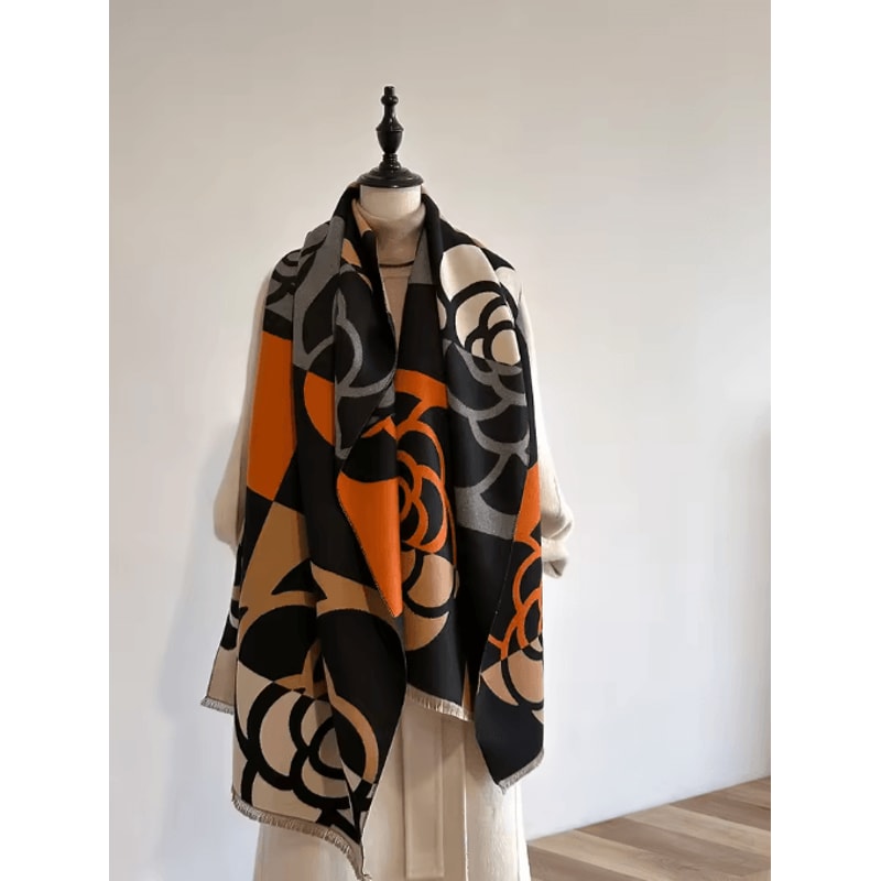 Luxury Cashmere Winter Scarf For Women Thick Warm Shawl Blanket Wrap 0