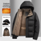 Mens Graphene Winter Jacket Warm Windproof Hooded Outdoor Overcoat 4