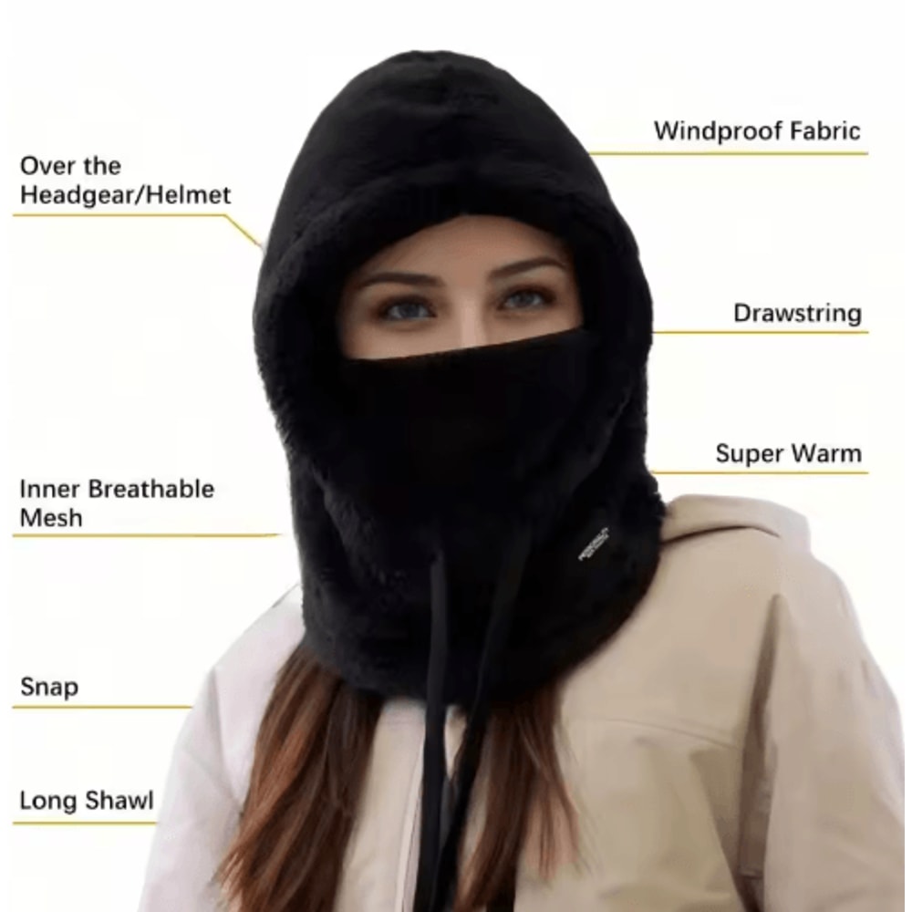 Winter Thermal Balaclava Windproof Full Face Mask For Skiing Cycling Motorcycle Riding 1