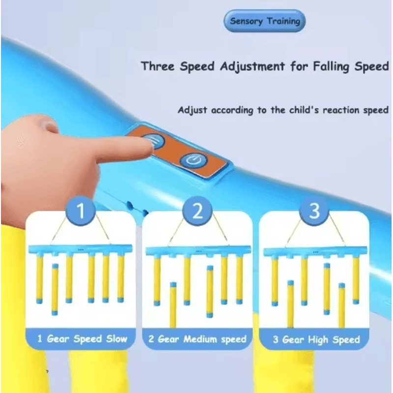 Falling Sticks Catching Game Reaction Reflex Training Sensory Toy For Kids And Adults 3