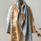Womens Autumn Winter Faux Cashmere Shawl Warm Jacquard Blanket Scarf 3