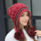 Womens Winter Fur Hat Fleece Lined Earflap Knitted Beanie For Cold Weather 1