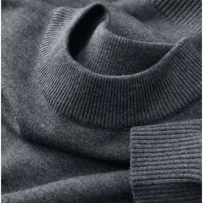 Mens Autumn Casual Mock Turtleneck Sweater Lightweight Long Sleeve Knit Pullover 4