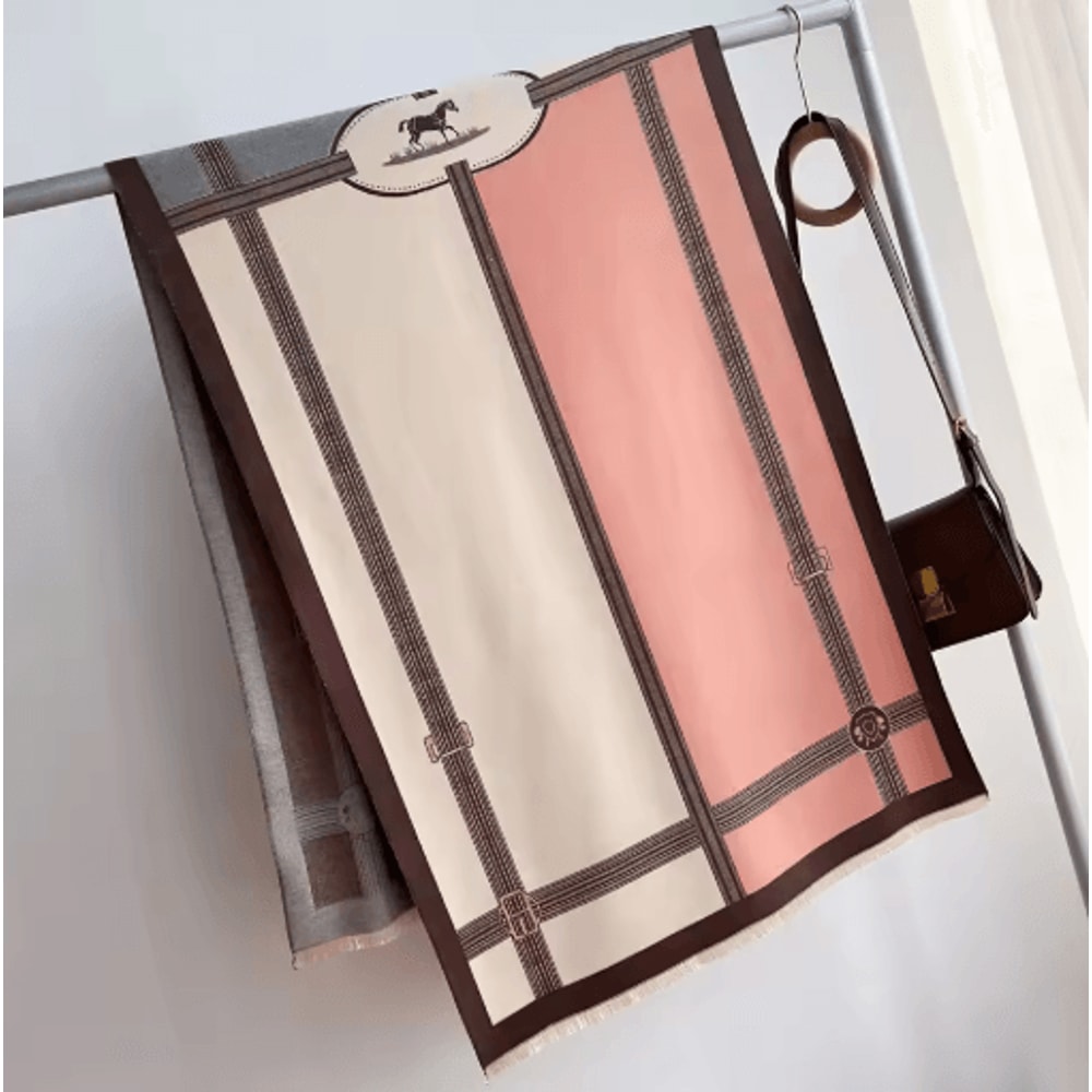 Luxury Winter Cashmere Scarf For Women Thick Warm Pashmina Shawl Wrap With Tassels 6