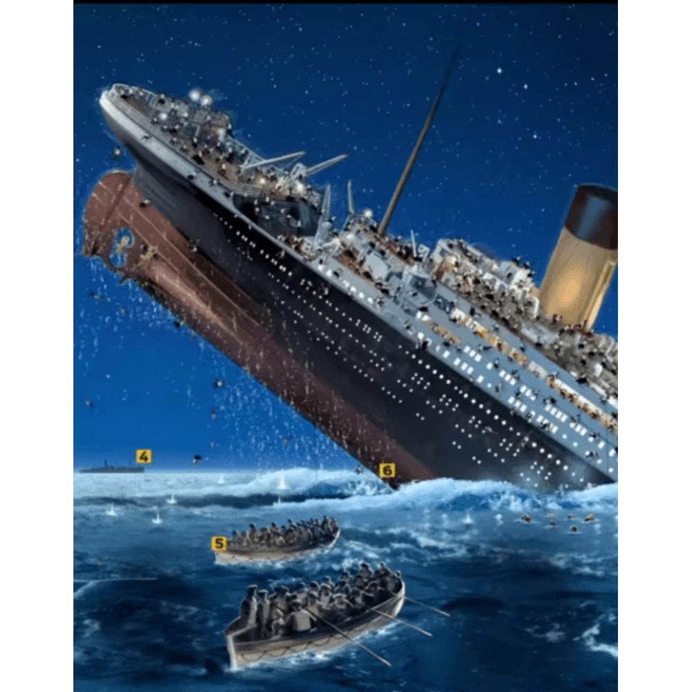 99023PCS Large Cruise Ship Building Block Set Desktop Display Creative Gift 5