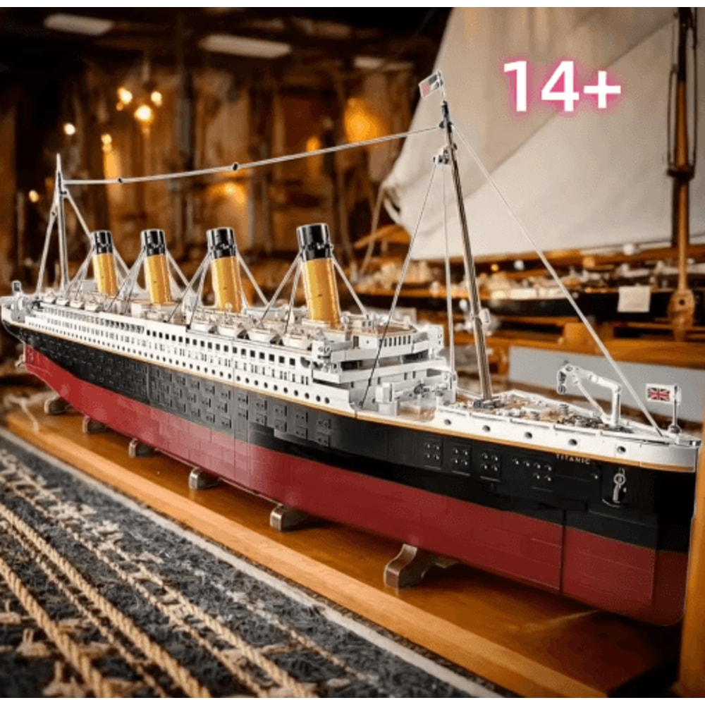 99023PCS Large Cruise Ship Building Block Set Desktop Display Creative Gift 7