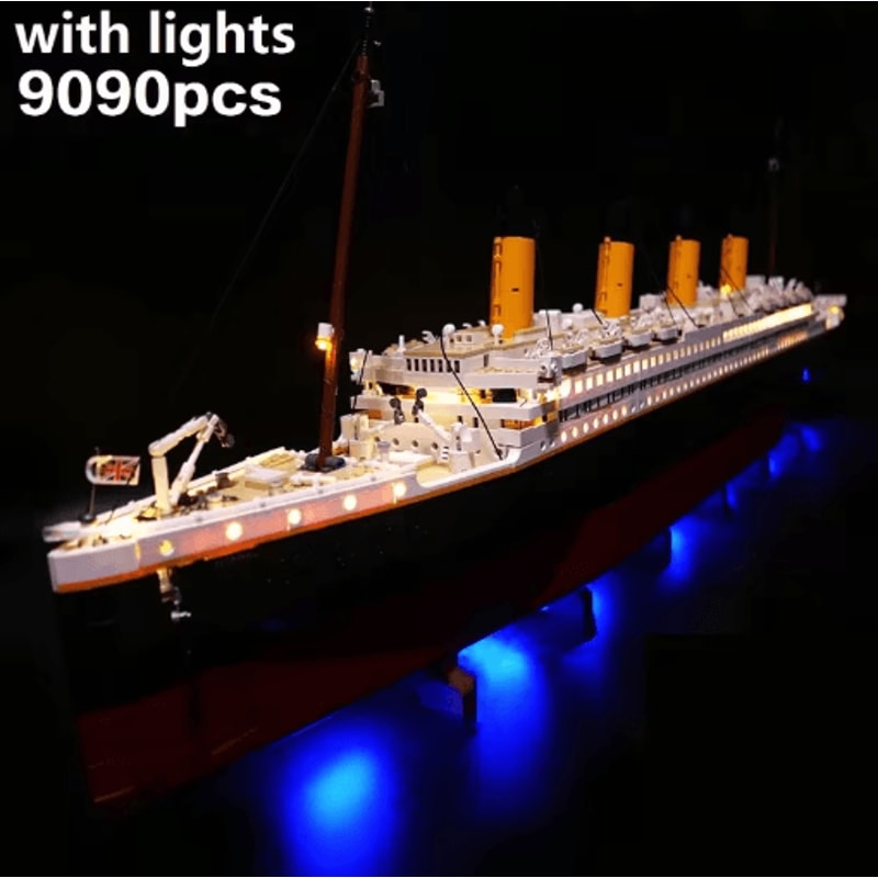 99023PCS Large Cruise Ship Building Block Set Desktop Display Creative Gift 8